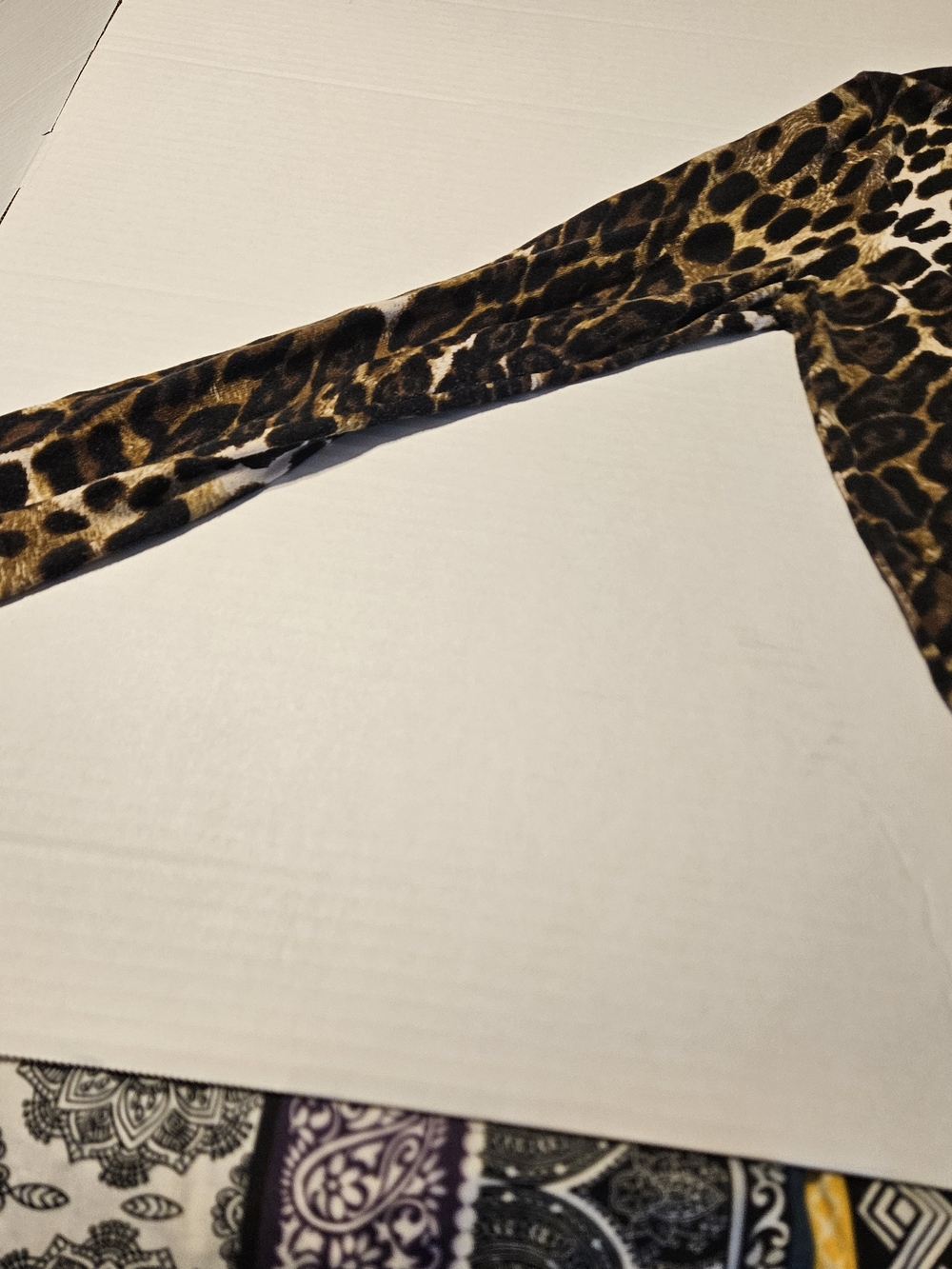 August silk Leopard Print Cardigan in Brown, Black & Cream - Picture 7 of 11